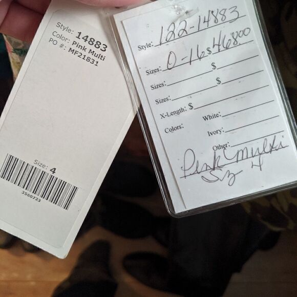 Panoply Long Sleeved Beaded Dress 14883 Size 4 NWT - Picture 6 of 6